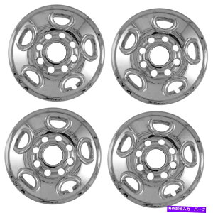 �N���[���J�o�[ 4 Chrome 16 "8���O�z�C�[���X�L���n�u�L���b�v�V�~�����[�^�[�Z���^�[�J�o�[�G�N�X�v���X�o�� 4 CHROME 16" 8 Lug Wheel Skins hubcaps Simulators Center Covers for Express Van