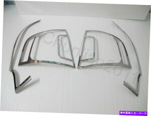 �N���[���J�o�[ 2011-2014 Ford Edge 4PCS�̃N�����t�����g�w�b�h���A�e�[�����C�g���C�g�J�o�[�g���� Chrome Front Head Rear Tail Light Lamp Cover Trim for 2011-2014 Ford Edge 4pcs�y���s�A���i�z