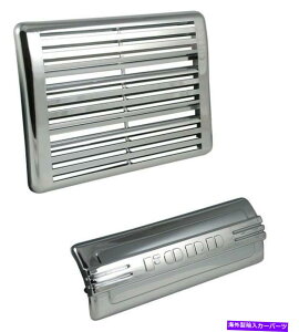 N[Jo[ 1948 1949 1950tH[hsbNAbv /gbNWIz[ƃXs[J[OJo[ - N 1948 1949 1950 Ford pickup / truck radio hole and speaker grille covers- Chrome