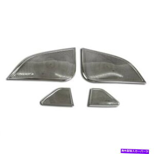 N[Jo[ eXf3 2017-2021hATEhXs[J[Jo[gN4PCS Fit Tesla Model 3 2017-2021 Door Sound Speaker Cover Trims Chrome 4PCS