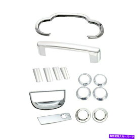 クロームカバー 14PCS/セットカーダッシュボード装飾フレームキットジープラングラーJK 2007-10のカバー 14pcs/set Car Dashboard Decoration Frame Kit Cover for Jeep Wrangler JK 2007-10