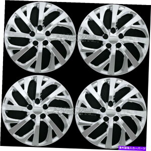 N[Jo[ 4 Chrome 2009-2019g^J[16 "nuLbvtzC[Jo[tBbgX`[ 4 Chrome 2009-2019 Toyota Corolla 16" Hub Caps Full Wheel Covers fit Steel Rims