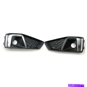 N[Jo[ AEfBA4L 19 SCnjJtgop[ACCz[OJo[tChrome For AUDI A4L 19 S-line Honeycomb Front Bumper ACC Hole Grille Cover w/ Chrome AS