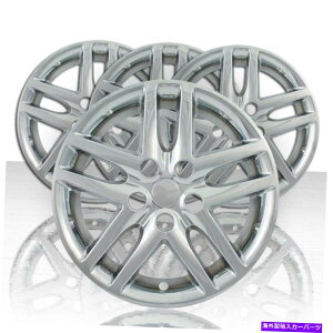 N[Jo[ 2010-2012 Ford Fusion S416C`Chrome ABSzC[XLJo[̃Zbg Set of Four 16" Chrome ABS Wheel Skin Covers for 2010-2012 Ford Fusion S