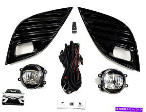 N[Jo[ g^JSE XSE 2018 2019̃CXCb`Jo[ttHOCgLEDZbg Fog Light Led Set With Wires Switch Cover For Toyota Camry SE XSE 2018 2019