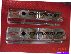 �N���[���J�o�[ �o���u�J�o�[�Z�b�g2�s�[�X�X���[���u���b�N�w�̍����N�������b�L�V�{���[3 5/8���� VALVE COVER SET 2 PIECE SMALL BLOCK TALL CHROME PLATED CHEVROLET 3 5/8 HEIGHT�y���s�A���i�z