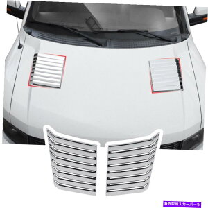 N[Jo[ t[hGWGAxgAEgbgJo[2009-2014 Ford F150 ChromẽgfR[V Hood Engine Air Vent Outlet Cover Trim Decoration For 2009-2014 Ford F150 Chrome