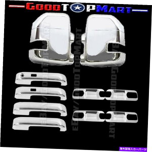 N[Jo[ 17 18 19 Ford F250/ F350~[+4Dnhtnhw/X}[gK+obN{ENJo[ For 17 18 19 Ford F250/F350 MIRROR+4D HANDLE W/ Smart K+BACK BOWL CHROME COVER