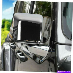 N[Jo[ 6PCSW[vO[JLANZT[̃NGNXeAobN~[x[XJo[ 6pcs Chrome Exterior Rearview Mirror Base Cover For Jeep Wrangler JL Accessories