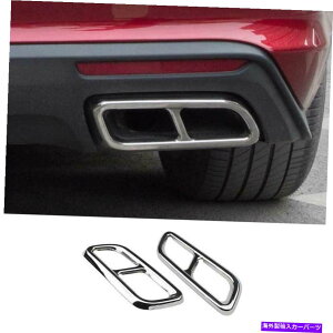 N[Jo[ LfbNCT4 2020-2022NX`[Ae[GL][Xg}t[Jo[2PCSɓKĂ܂ Fit For Cadillac CT4 2020-2022 Chrome Steel Rear Tail Exhaust Muffler Cover 2PCS