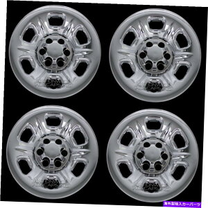 クロームカバー 4フィット日産フロンティア05-2019クロム15 "ホイールスキンハブキャップカバーシミュレーター 4 fits Nissan Frontier 05-2019 CHROME 15" Wheel Skins Hub Caps Covers Simulators