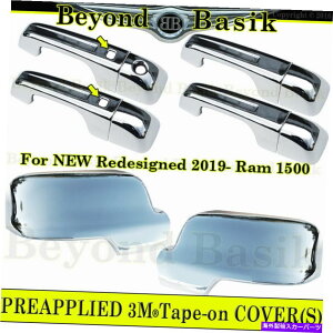 �N���[���J�o�[ 2019-2022 Dodge Ram 1500�h�A�n���h���J�o�[1kh�AW/2SK+�~���[W/TSH Chrome For 2019-2022 Dodge Ram 1500 Door Handle COVERS 1KH,W/2SK+Mirrors W/TSH CHROME�y���s�A���i�z