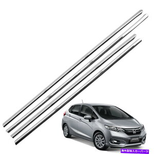 �N���[���J�o�[ �z���_�W���Y�t�B�b�g2014 2017�̃N�������C���E�B���h�E�V���J�o�[�g���� Chrome Line Window Sill Cover Trim For Honda Jazz Fit 2014 2017�y���s�A���i�z
