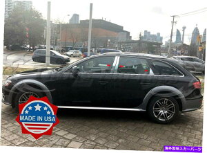 �N���[���J�o�[ 2013-2016 Audi A4 Allroad 6PC Chrome Pillar Post�X�e�����X�X�`�[���g�����h�A�J�o�[ 2013-2016 Audi A4 Allroad 6Pc Chrome Pillar Post Stainless Steel Trim Door Cover