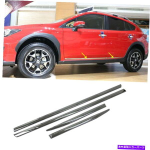 �N���[���J�o�[ �N�����{�f�B�T�C�h�h�A���[���f�B���O���C���J�o�[�g�����t�B�b�g�X�o���N���X�g���b�N/XV 2018-2021 Chrome Body Side Door Molding Line Cover Trim fits Subaru Crosstrek/XV 2018-2021