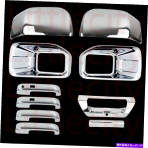 �N���[���J�o�[ 15-16�t�H�[�hF150�t�H�O���C�g2�~���[4�h�A�n���h��1�e�[���Q�[�g +�J���N�����J�o�[ 15-16 FORD F150 Fog Light 2 Mirrors 4 Door Handles 1 Tailgate +Cam Chrome Cover�y���s�A���i�z