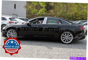 N[Jo[ 2019-2021 Audi A6/S6 Sedan 6PC Chrome Pillar Post Gen C8gJo[XeX 2019-2021 Audi A6/S6 Sedan 6Pc Chrome Pillar Post Gen C8 Trim Cover Stainless