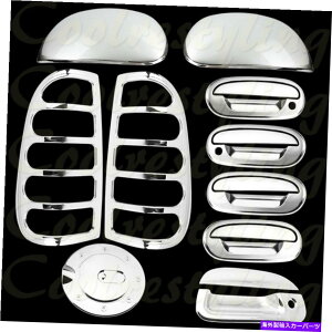 �N���[���J�o�[ 97-03�t�H�[�hF-150�N�����J�o�[�~���[4�h�A�n���h���e�[���Q�[�g�e�[�����C�g�K�Xh 97-03 Ford F-150 Chrome Covers Mirrors 4 Door Handles Tailgate Taillights Gas H�y���s�A���i�z