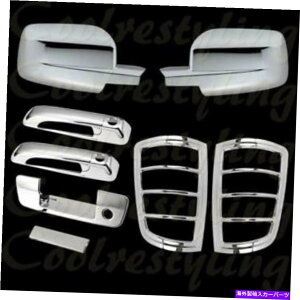 �N���[���J�o�[ Dodge Ram�̏ꍇ09-2016 Chrome Mirror 2�h�A�e�[���Q�[�g�t���e�[���Q�[�g�e�[�����C�g�J�o�[ For Dodge Ram 09-2016 Chrome Mirror 2 Doors Tailgate w/o C Tail light Covers