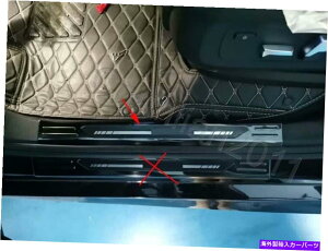 N[Jo[ 2019-2021 BMW X5 G05 4PCS̃Ci[ubNhAVgop[veN^[Jo[ Inner black door sill Trim Bumper Protector Cover for 2019-2021 BMW X5 G05 4PCS