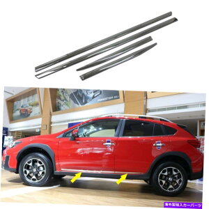 N[Jo[ N{fBTCh[fBOJo[g̓XoNXgbN / XV 2018-2021ɓK܂ Chrome Body Side Molding Cover Trim Decor fits Subaru Crosstrek / XV 2018-2021