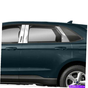 �N���[���J�o�[ 2015-2019 Ford Edge [�X�e�����X]�Z�b�g6�̒��̃|�X�g�J�o�[�t���L�[�p�b�h�J�b�g�A�E�g Pillar Post Covers w/Keypad Cutout for 2015-2019 Ford Edge [Stainless] Set 6�y���s�A���i�z