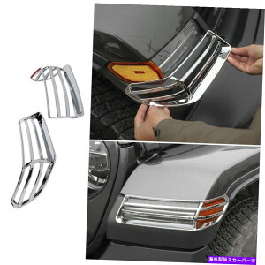�N���[���J�o�[ �W�[�v�����O���[JL 2018-2020�z�C�[���A�C�u���[���C�g�����v�����J�o�[�N�����ɓK���Ă��܂� Fit For Jeep Wrangler JL 2018-2020 Wheel Eyebrow Light Lamp Decor Cover Chrome�y���s�A���i�z