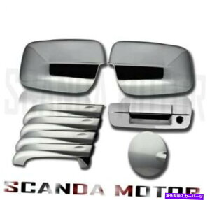 �N���[���J�o�[ �_�b�W����09-18�N�����~���[�h�A�n���h���e�[���Q�[�g�L�[�z�[���K�X�h�A�^���N�J�o�[ Dodge Ram 09-18 Chrome Mirror Door Handle Tailgate Keyhole Gas Door Tank Cover