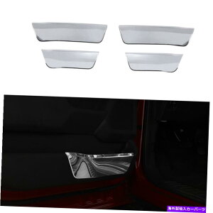 �N���[���J�o�[ 4x�C���e���A�h�A���[�{�b�N�X�p�l���g�����J�o�[�t�H�[�hF150 2021+�N�����p�̃x�[�� 4x Interior Door Storage Box Panel Trim Cover Bezels For Ford F150 2021+ Chrome�y���s�A���i�z
