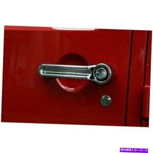 �N���[���J�o�[ ���ȃ��b�W�h�A�n���h���J�o�[�L�b�g�N�����t�B�b�g07-18�W�[�v�����O���[JK Rugged Ridge Door Handle Cover Kit Chrome fits 07-18 Jeep Wrangler JK