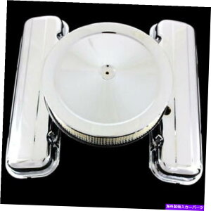 N[Jo[ rbOubNV{[̃ouJo[ƃGAN[i[396 427 454NV[g Valve Covers and Air Cleaner For Big Block Chevy 396 427 454 Chrome Short