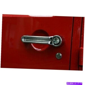 �N���[���J�o�[ ���ȃ��b�W13311.11�N�����h�A�n���h���J�o�[�t�B�b�g07-18�����O���[�iJK�j Rugged Ridge 13311.11 Chrome Door Handle Cover Fits 07-18 Wrangler (JK)�y���s�A���i�z