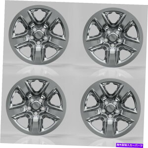 N[Jo[ 2006-20124 PCg^RAV4 5X|[N17C`zC[NXLnuLbvJo[ 4 PC For 2006-2012 Toyota RAV4 5-spoke 17h Wheel Chrome Skin Hub cap Covers