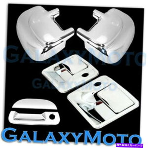 �N���[���J�o�[ 99-07�t�H�[�h�X�[�p�[�f���[�e�B�N�����~���[+2�h�A�n���h��w/ psg�L�[�z�[��+�e�[���Q�[�g�J�o�[ 99-07 Ford Super Duty Chrome Mirror+2 Door Handle w/ PSG Keyhole+Tailgate Cover�y���s�A���i�z