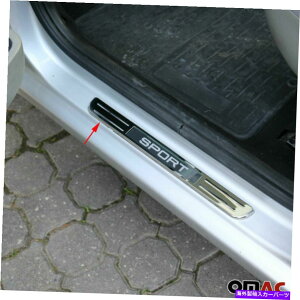 �N���[���J�o�[ �V�{���[�G�N�X�v���X�ݕ��N����LED�X�|�[�c�h�A�V���J�o�[�v���[�gS.Steel 2 PCS For Chevrolet Express Cargo Chrome LED Sport Door Sill Cover Plate S.Steel 2 Pcs