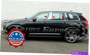 クロームカバー 2015-2021 Volvo XC90 6PC CHROME PILLAR POSTステンレススチールトリムドアカバー 2015-2021 Volvo XC90 6Pc Chrome Pillar Post Stainless Steel Trim Door Cover