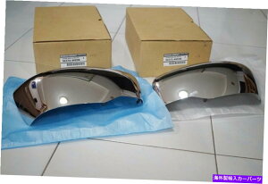 �N���[���J�o�[ �y�ALH + RH�{���̗��~���[�J�o�[Chrome NavaraNP300 D23 2015-18 PAIR LH + RH GENUINE WING MIRROR COVER CHROME NAVARA NP300 D23 2015-18�y���s�A���i�z