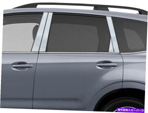 N[Jo[ XeXN̒̓e8PCS QAA PILLAR COVERS SUBARU FORESTER 14-17 Stainless Chrome Pillar Posts 8PCS QAA Pillar Covers FOR Subaru Forester 14-17