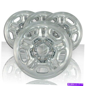 N[Jo[ 2008N2016Ñg^^R}M[Lu415 'NzC[XLJo[̃Zbg Set of Four 15' Chrome Wheel Skin Covers for 2008-2016 Toyota Tacoma Regular Cab