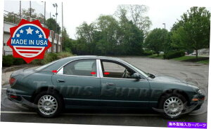 クロームカバー 1998-2003マツダミレニア6PCクロムピラーポストトリムステンレススチールドアカバー 1998-2003 Mazda Millenia 6Pc Chrome Pillar Post Trim Stainless Steel Door Cover