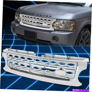 �N���[���J�o�[ 10-16�p�����h���[�o�[LR4�N�������b�V���t�����g�o���p�[�O�����O�����J�o�[�̌��� For 10-16 Land Rover LR4 Chrome Mesh Front Bumper Grill Grille Cover Replacement�y���s�A���i�z
