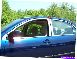 N[Jo[ XeXN̓e8PCSg^J[̃Jo[Jo[03-08 Stainless Chrome Pillar Posts 8PCS QAA Pillar Covers FOR Toyota Corolla 03-08