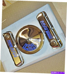 N[Jo[ tH[h289-302-351WNouJo[tGAN[i[ - utH[h𓋍ځv Ford 289-302-351W Chrome Valve covers w/Air Cleaner- says "Powered by Ford"