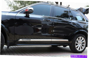 N[Jo[ ABSNGNXeATChhA{fB[fBOJo[{{XC90 2015-20204PCS ABS Chrome Exterior Side Door Body Molding Cover 4pcs For Volvo XC90 2015-2020