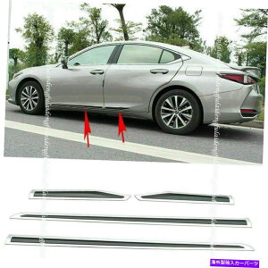 �N���[���J�o�[ ���N�T�XES350/300H��4X 4X For Lexus ES350/300H 2018-21 Carbon Door Body Anticollision Strip Cover Trim�y���s�A���i�z