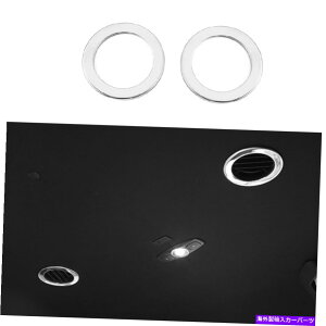 クロームカバー リンカーンナビゲーター2018-2021クロームスチールルーフエアアウトレットベントカバートリム2PC For Lincoln Navigator 2018-2021 Chrome Steel Roof Air Outlet Vent Cover Trim 2PC
