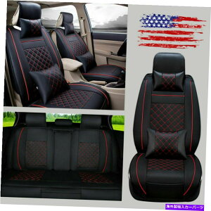 N[Jo[ 11PCS PUU[J[V[gJo[NbVA+tgtT[Ehhpbh 11PCS PU Leather Car Seat Cover Cushions Rear+Front Full Suround Waterproof Pads