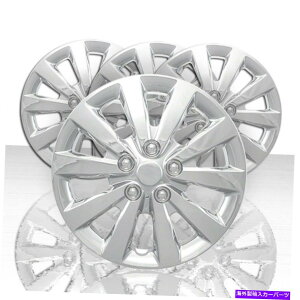 N[Jo[ 2013N2019N̓YZg4 16 '10̃X|[NzC[Jo[̃Zbg-Chrome Set of 4 16' 10 Spoke Wheel Covers for 2013-2019 Nissan Sentra - Chrome