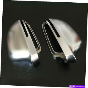 N[Jo[ 2PC̓AEfBA4L Q3 A5 A6L A8}bgVo[EBO~[LbvJo[+EJo[ɓKĂ܂ 2pcs Fit For Audi A4L Q3 A5 A6L A8 Matte Silver Wing Mirror Cap Cover Left+Right