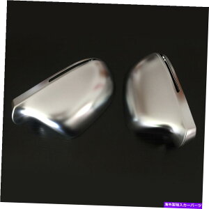 �N���[���J�o�[ 2x�}�b�g�V���o�[�E�B���O�~���[�L���b�v�n�E�W���O�J�o�[A4L Q3 A5 A6L A8�Ƀt�B�b�g����P�[�V���O 2x Matte Silver Wing Mirror Caps Housing Cover Casing fit for A4L Q3 A5 A6L A8�y���s�A���i�z